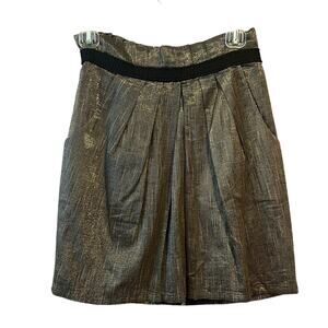 staring at stars Anthropologie metallic lined skirt Women’s size medium